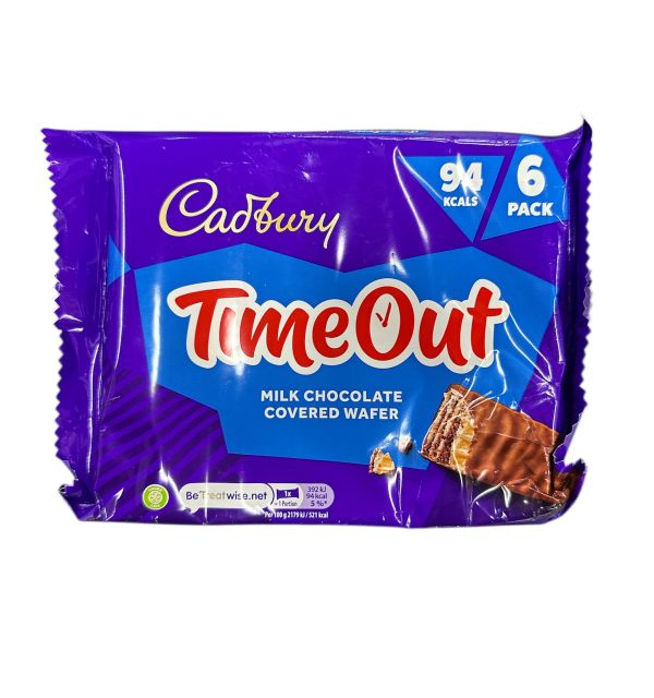 Cadbury Timeout Chocolate Bars 6pc 121.2g