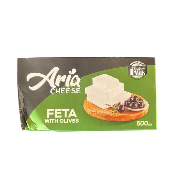 Aria Feta Cheese W/ Olives 500g 