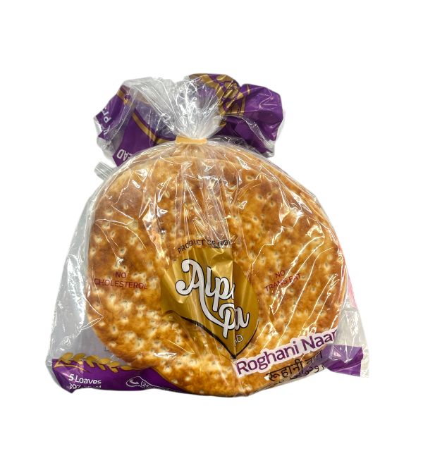 Alpha Pita Roghani Naan 5 Loaves 397g