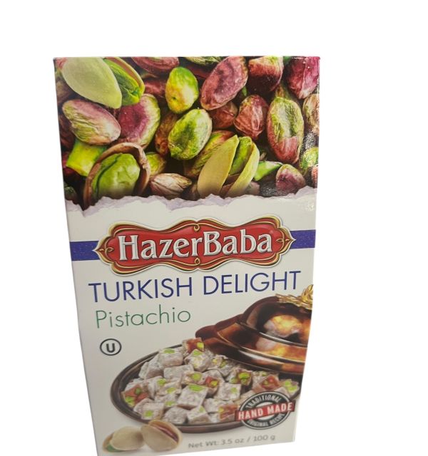 HAZERBABA PISTACHIO TURKISH DELIGHT 100GR 