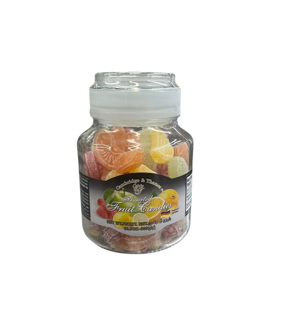Assorted Candy in Glass Jars - Cambridge & Thames 10.5 oz. 