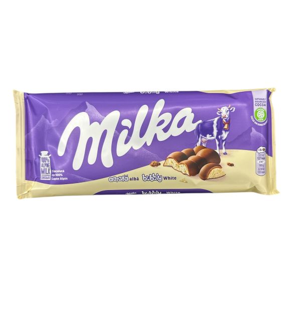 Milka Bubbly White 95g