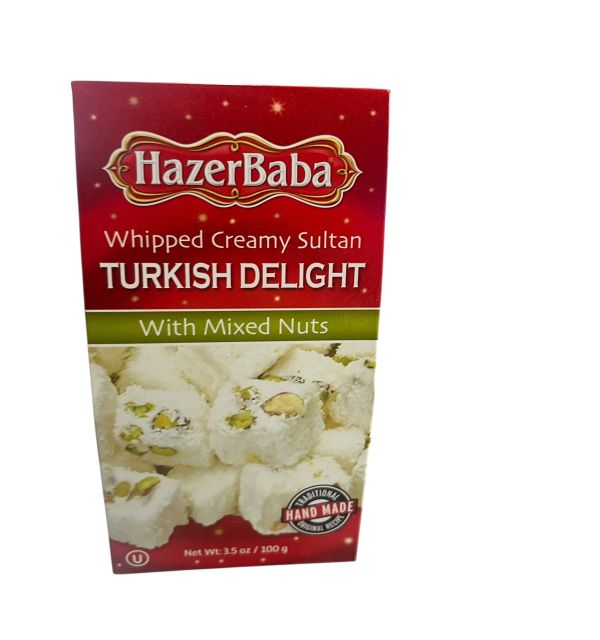 HAZERBABA MIXED NUTS TURKISH DELIGHT 100GR 