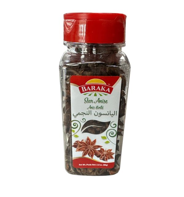 BARAKA Anise Star in plastic tub 2.8oz 