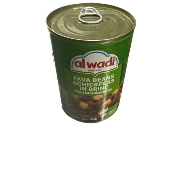 Al Wadi Fava Beans and Chickpeas in Brine 400g