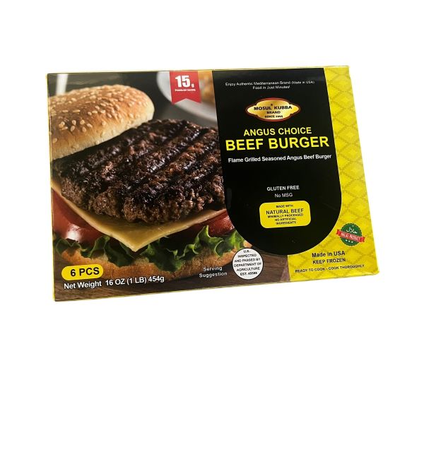 Mosul Kubba Angus Beef Burger 6pc.