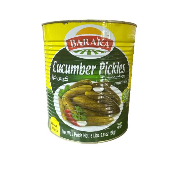 BARAKA Cucumber pickles TIN 3000 g 