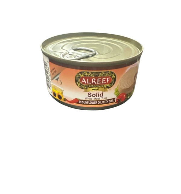 Alreef Solid White Meat Tuna in Sunflower Oil w Chilli 170g
