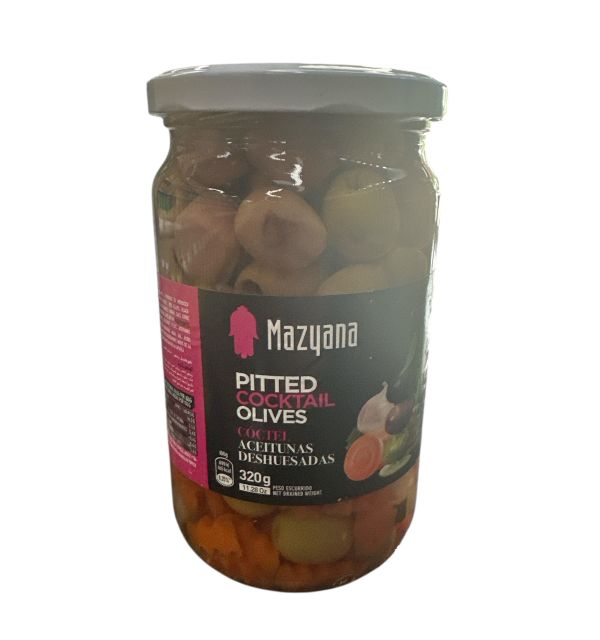 Mazyana Pitted Cocktail Olives 320g