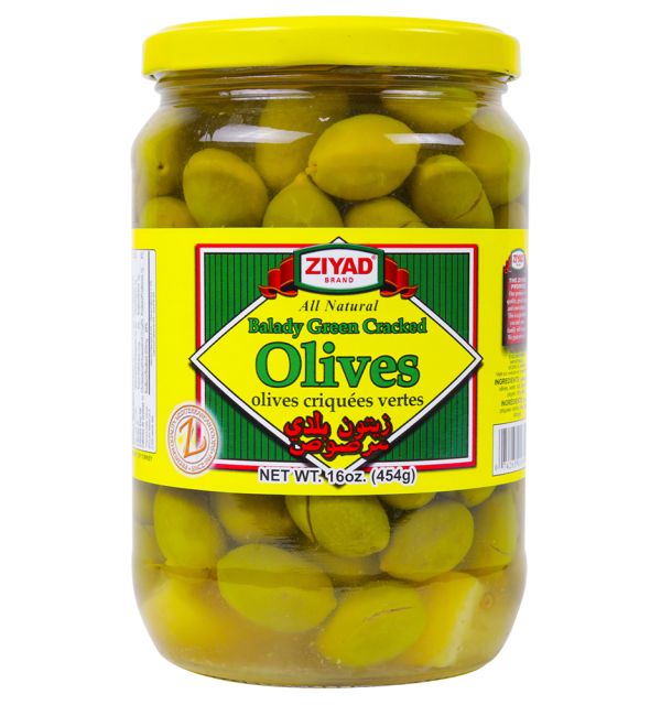 Ziyad Cracked Green Olives 454g
