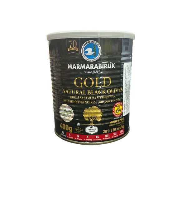 Marmarbirlik Black Olives Gold 400g