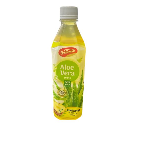 Wellmade Pineapple Aloe Vera Drink 500mL