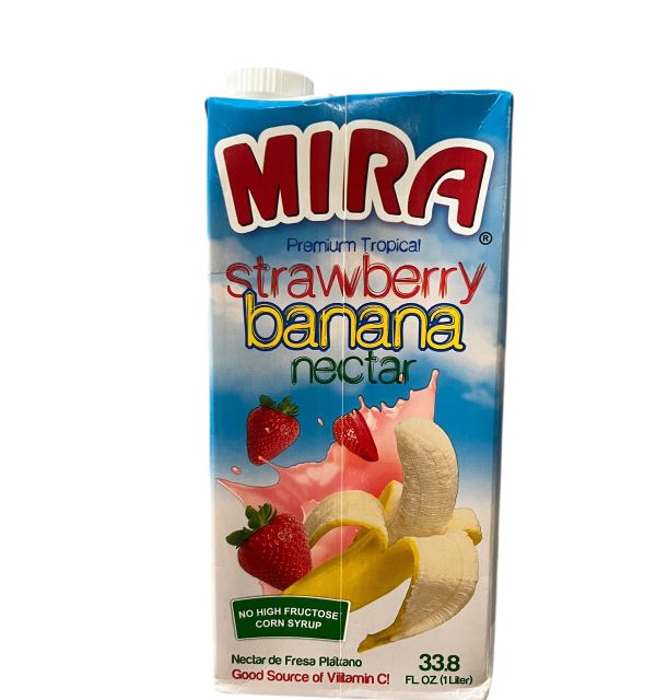 Mira Strawberry Banana Nectar 1L