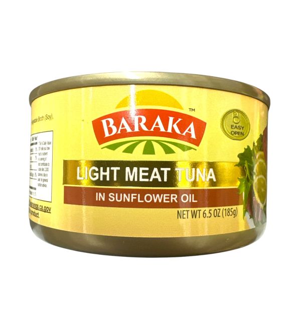BARAKA Light Meat Tuna In Sunflower Oil 185 g 