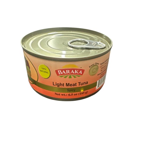 BARAKA Light Meat Tuna Spicy 185 g 