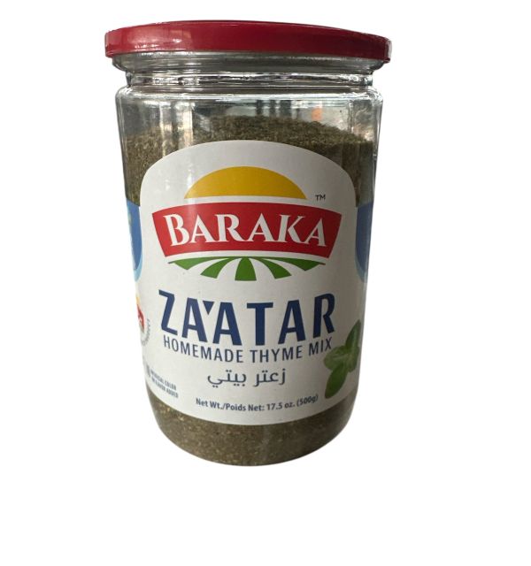 BARAKA Thyme Zaatar Mix in jar HomeMade 17.5 oz 