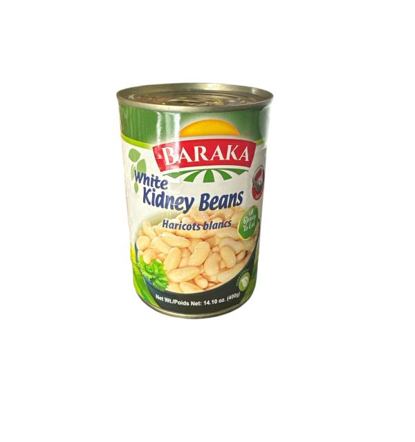 Baraka Canned White Kidney Beans 14 oz 