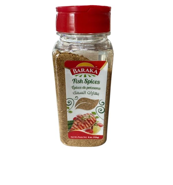 Baraka Fish Spice in plastic tub 8 oz 