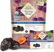 SUNNY FRUIT ORGANIC DRIED PITTED PRUNES  PLUM 5.3 OZ