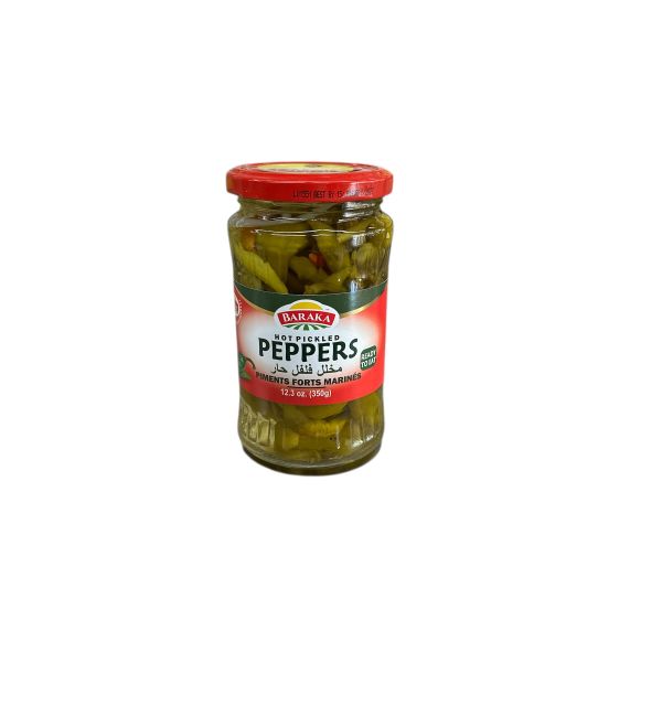 Baraka Hot (Frenk) Pepper Pickles in jar 350 g 