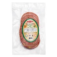 KOZA BEEF SPICEY MORTADELLA WITH OLIVE AND RED PEPPER SPICY SLICE 