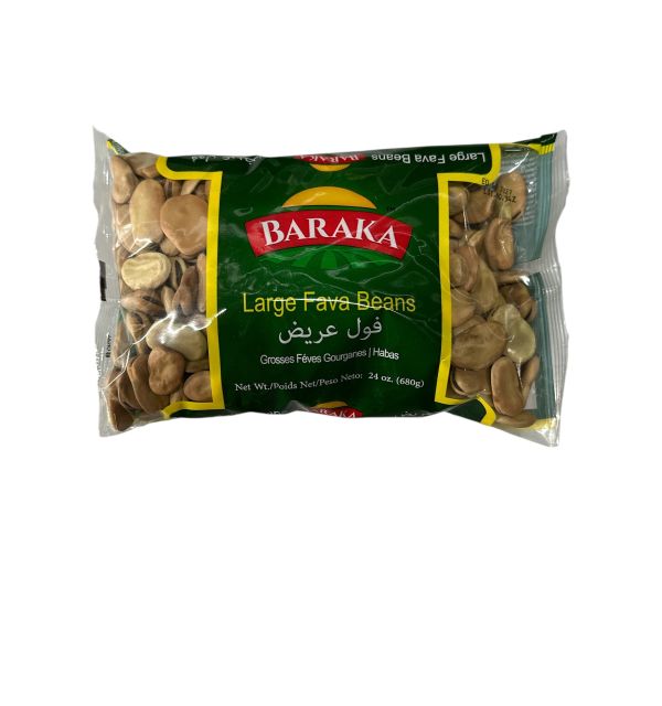 Baraka Large Fava Beans Bajella Packed in Bags 680g 