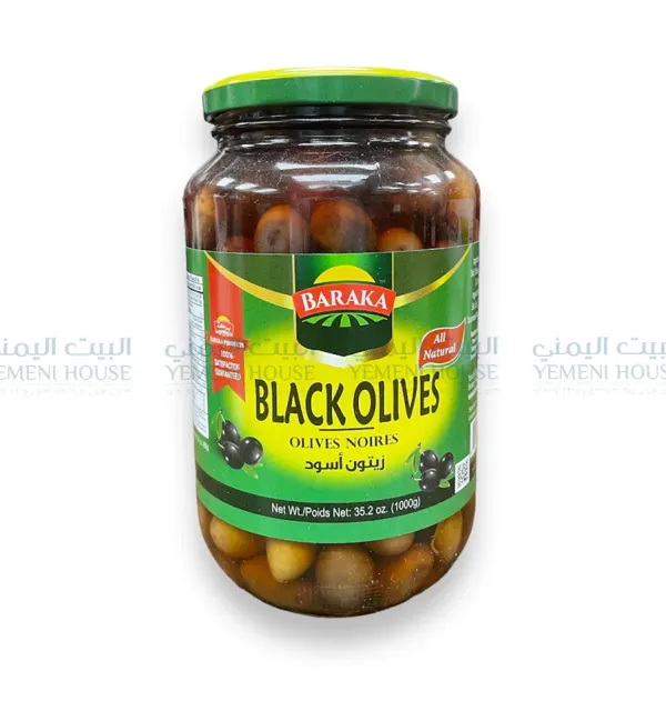 Baraka Olives Black In Jar 1000g 