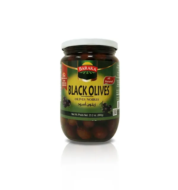 Baraka Olives Black Jars 660 g 