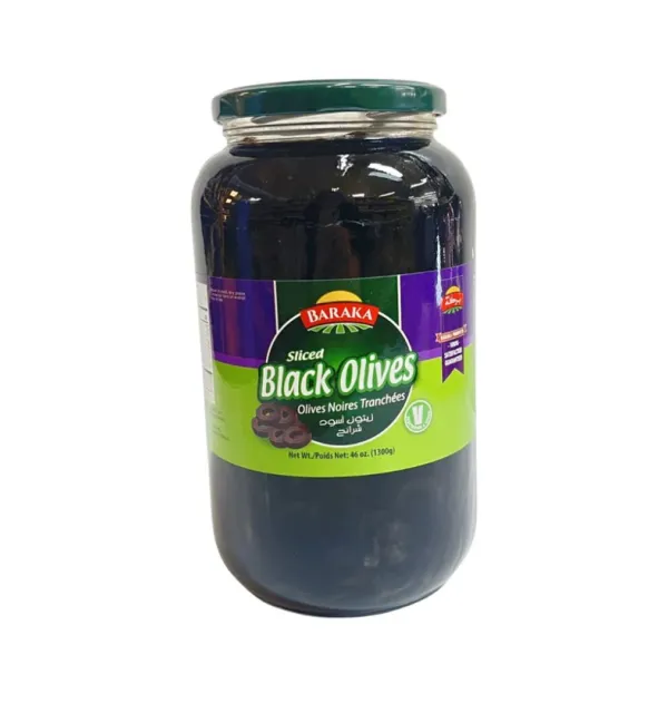 Baraka Olives Sliced Black 1300g 