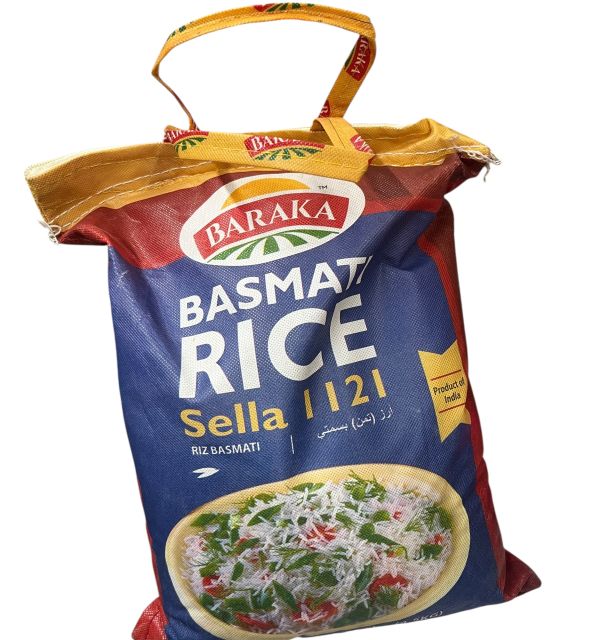 Baraka Rice Basmati Creamy Sella 10 Lbs 
