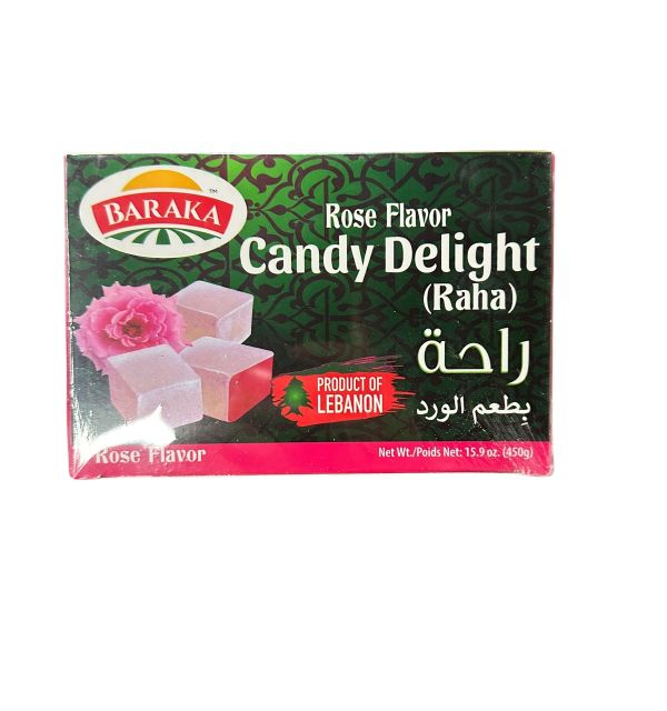 Baraka Rose Flavor Turkish Delights Raha 450 g 