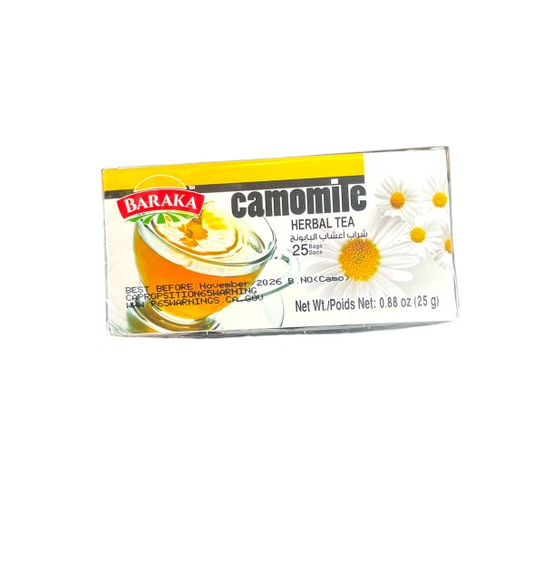 Baraka Tea Chamomile Herbal filter bags  25 Cts 