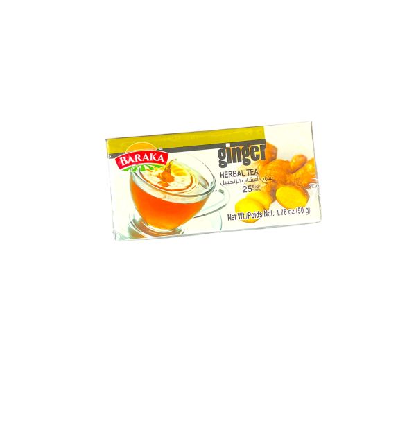 Baraka Tea Ginger Herbal filter bags 25 Cts 