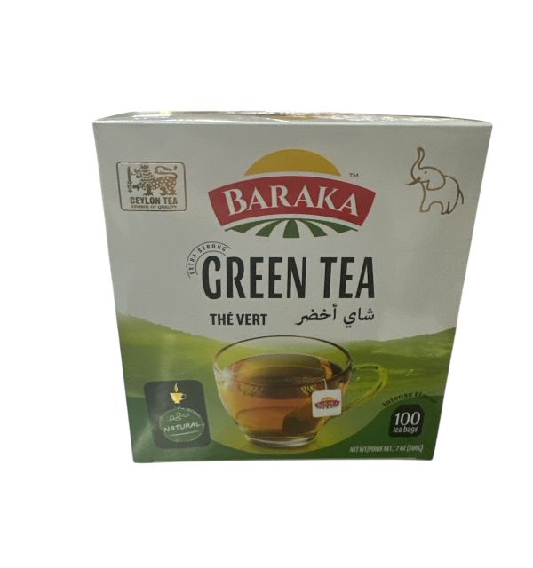 Baraka Tea Green filter Bags (2g * 100 cts.) 