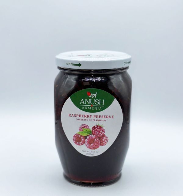 ANUSH RASPBERRY PRESERVES 900G