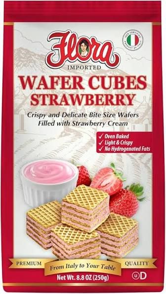 FLORIA WAFER CUBES STRAWBERY 200G