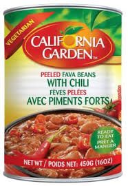 CALIFORNIA GARDEN Fava Beans- Chili  Recipe 16 oz 