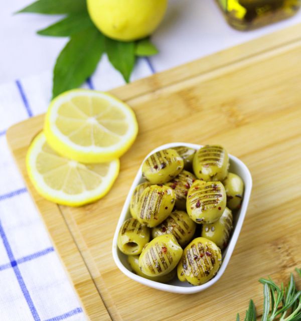 ZER GRILLED GREEN OLIVES 350G