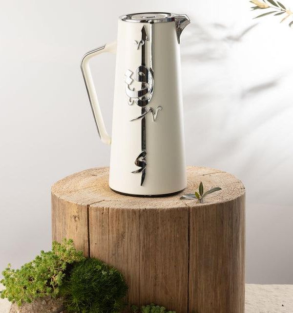 Naqsh - Vacuum Flask / Thermos - White & Silver
