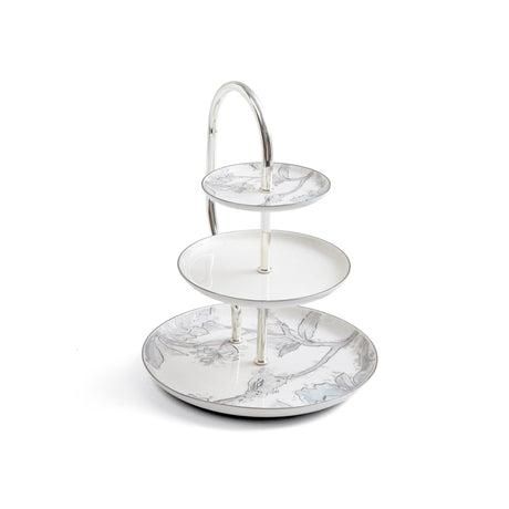 Marisella - 3 Tier Plate - Pink & Gold