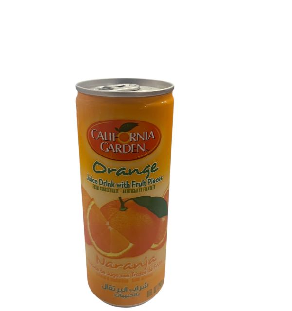 California Garden Orange  Juice w/ Pieces Tin  240 mL 