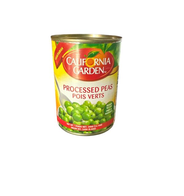 California GardenGreen Peas canned 400g 