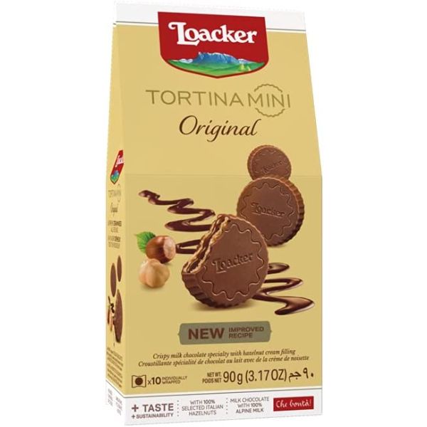 LOACKER TORTINA MINI ORIGINAL HAZELNUT 90G