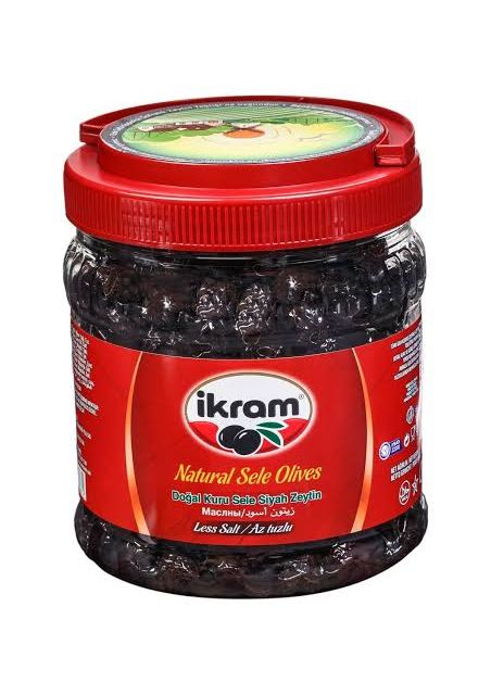 IKRAM BLACK OLIVES KURU SELE 600GR