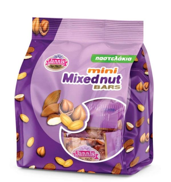 Jannis mini mixed nuts bars 150g