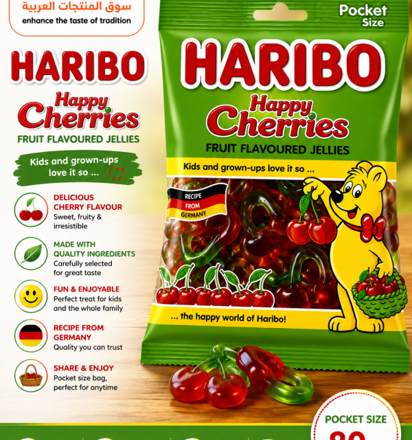 HARIBO HAPPY CHERRIES 80G
